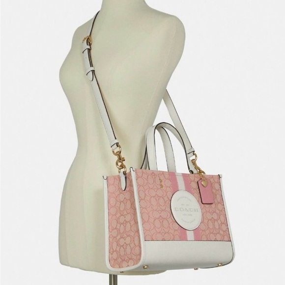 PENDING!❌ - Coach Dempsey Tote Bag Carryall in Signature Jacquard With Charm - Picture 3 of 17